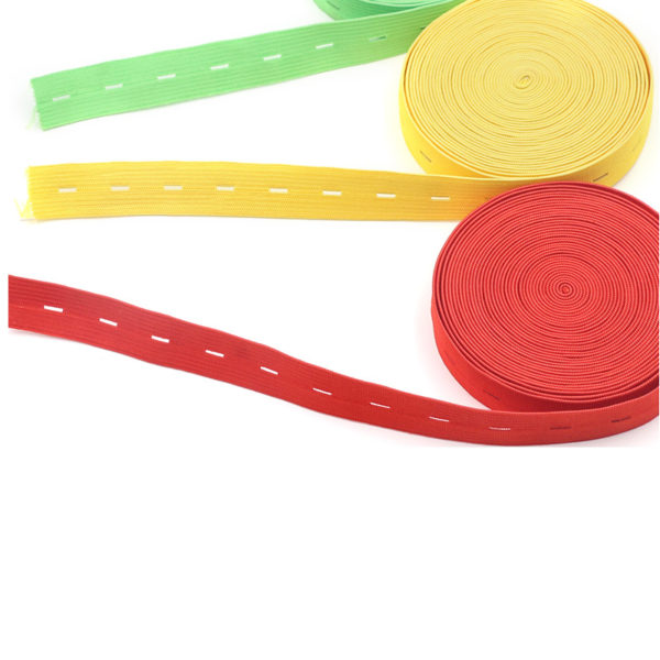Adjustable width of color buttonhole elastic-3