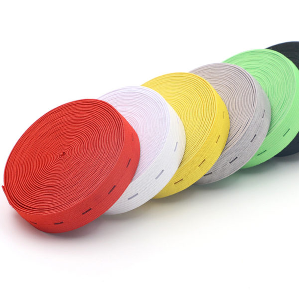 Adjustable width of color buttonhole elastic-4