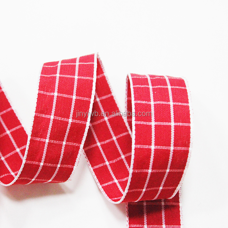 Plaid Grid Gingham Series Printed Grosgrain Ribbon 100 Yards,DIY Handmade Materials
