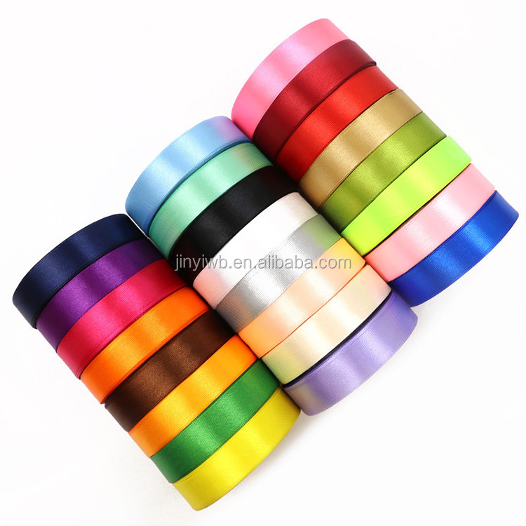 25 Yards Multi Solid Color Polyester Satin Ribbon for Gift Package Making Crafts Sewing Party Wedding