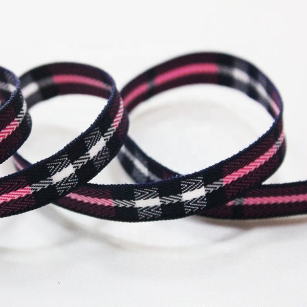 Wired Plaid Fabric Ribbon-3