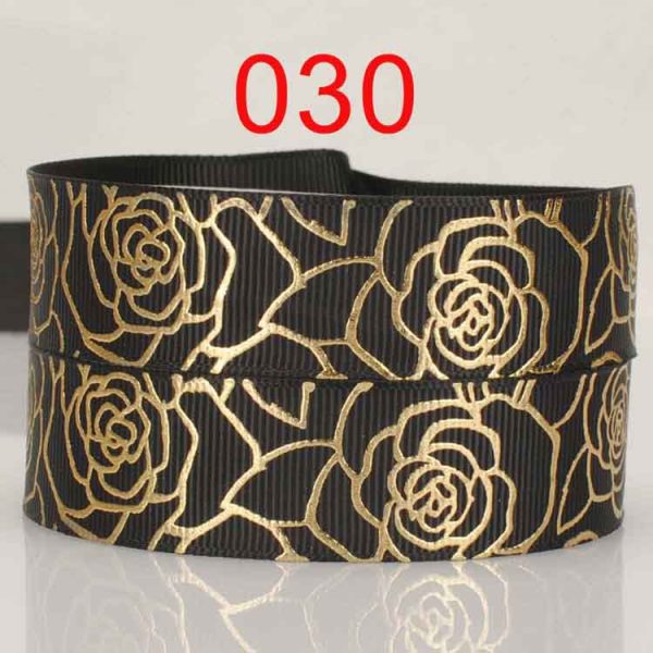 European pattern rose bronzing ribbon-3
