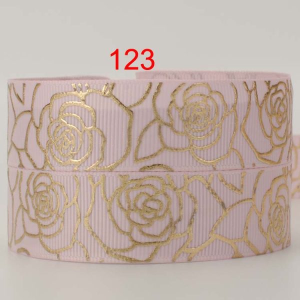European pattern rose bronzing ribbon-4
