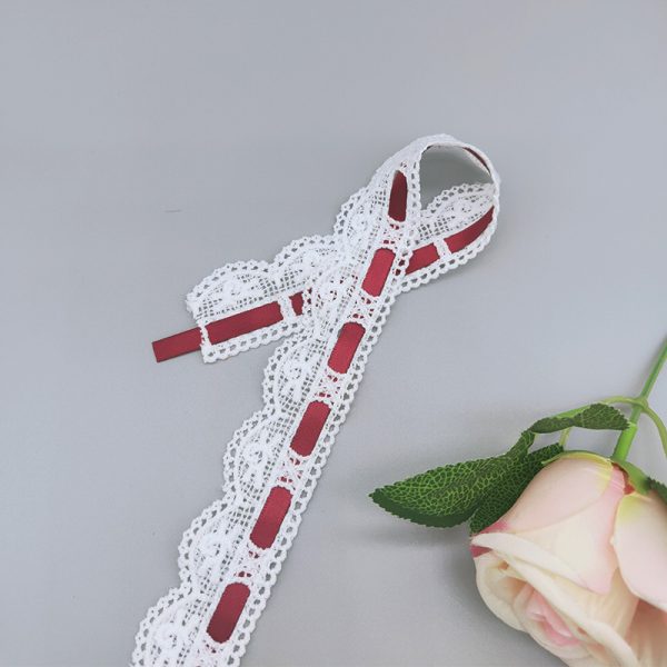 Hollow unilateral 3cm lace ribbon-3